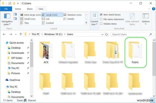 Windows 11/10でユーザーアカウント間のファイルを共有・転送する方法