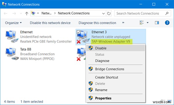 【解決策】「このシステム上のすべてのTAP-Windowsアダプターは現在使用中です」エラーの直し方