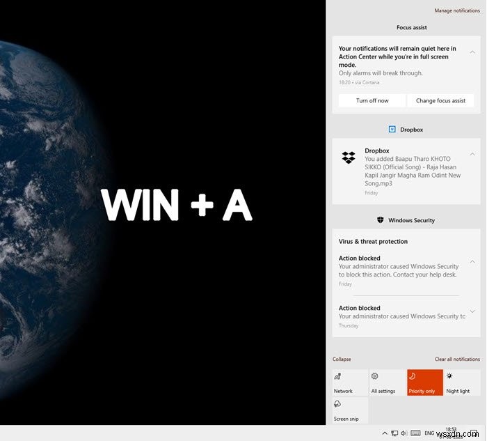 Windows 10でアクションセンターが消えた・表示されないときの対処法