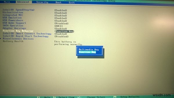 デルのノートパソコンでファンクションキーの動作を変更・入れ替える2つの方法