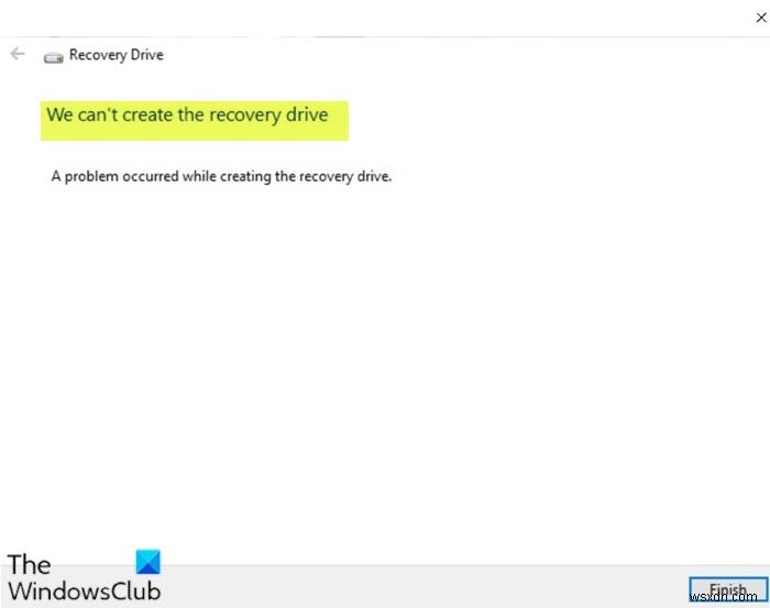 Windows 10で「リカバリドライブを作成できません」エラーが出たときの対処法6選