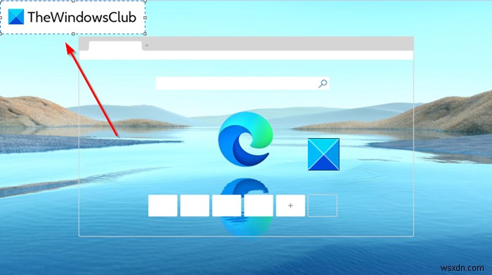 Microsoftペイントでスクリーンショットに透過画像を追加してウォーターマークを作る方法