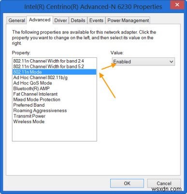 Windows 11/10で802.11nモードのワイヤレス接続を有効にする方法