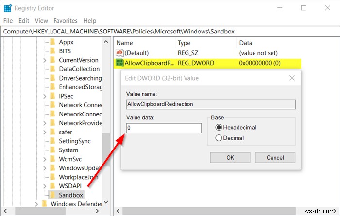 Windows 10のWindowsサンドボックスでプリンター共有を有効または無効にする方法