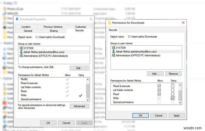 Windows 10でダウンロードフォルダーへのアクセスを許可・拒否する方法