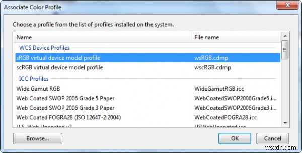 Windows 11/10でカラープロファイルをデバイスに関連付ける方法