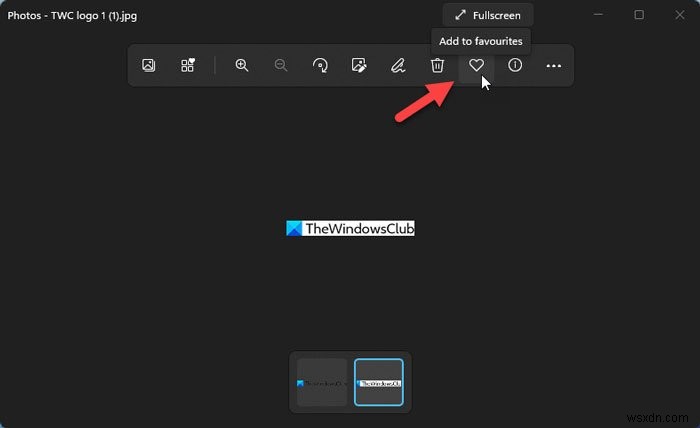 Windows 11/10の写真アプリでお気に入りを追加する方法