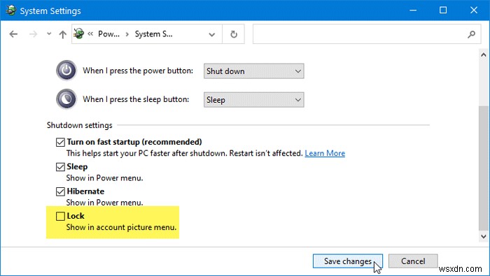 Windows 10のスタートメニューから「ロック」オプションを表示・非表示にする3つの方法