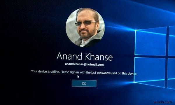 【Windows 11/10】「デバイスはオフラインです。このデバイスで使用されている最後のパスワードでサインインしてください」エラーの原因と対処法