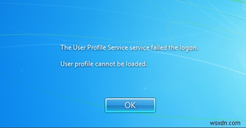 【Windows】「ユーザー プロファイル サービスによるログオンに失敗しました」エラーの原因と対処法