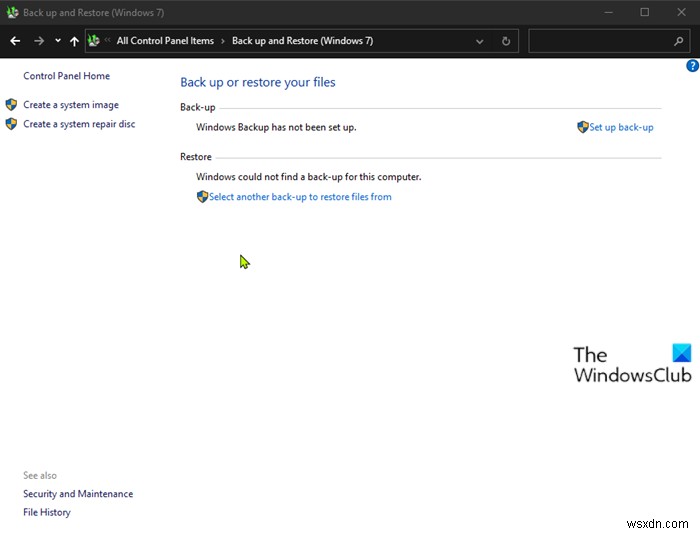 Windows 10でWindowsバックアップを初期状態(デフォルト)にリセットする方法