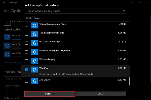 Windows 10でワードパッド(WordPad)をアンインストール・再インストールする2つの方法