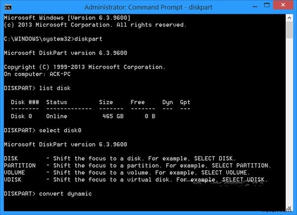 Windows 11/10でベーシックディスクをダイナミックディスクに変換する方法