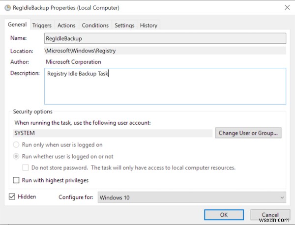 Windows 11/10でレジストリをRegBackフォルダに自動バックアップする方法