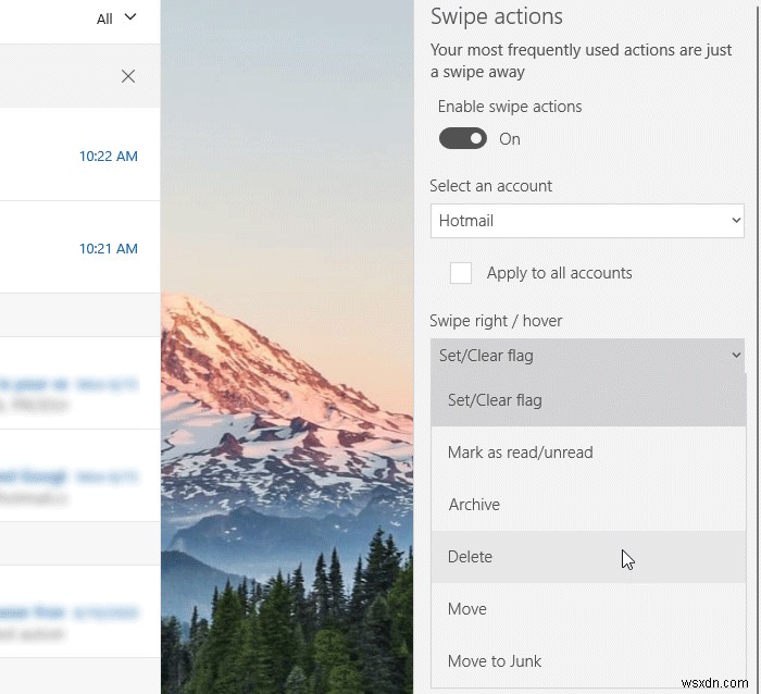 Windows 10のメールアプリでスワイプ操作を有効化・管理・活用する方法
