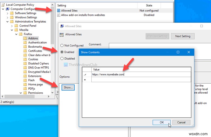 グループポリシーまたはレジストリエディターでFirefoxのアドオンインストールを無効にする方法