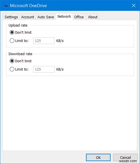 Windows 10でOneDriveのアップロード・ダウンロード速度制限を設定する方法