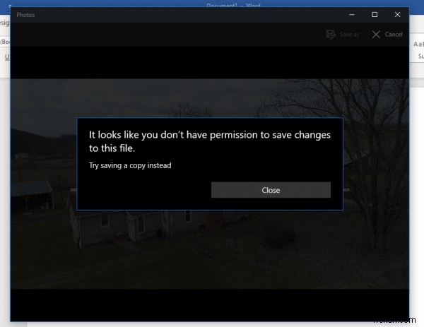 「このファイルに変更を保存する権限がありません」エラーの対処法｜Microsoftフォトアプリでメディアが保存できないとき