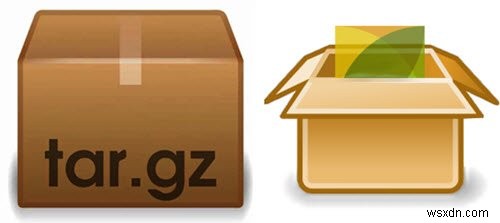 Windows 11/10でTAR.GZ・TGZ・GZファイルを解凍・展開する方法