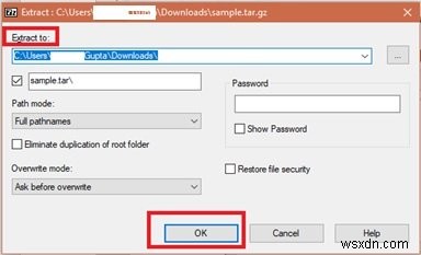 Windows 11/10でTAR.GZ・TGZ・GZファイルを解凍・展開する方法