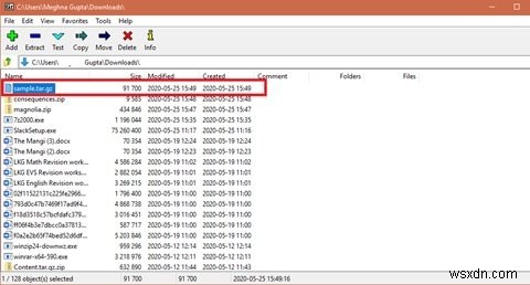 Windows 11/10でTAR.GZ・TGZ・GZファイルを解凍・展開する方法