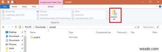 Windows 11/10でTAR.GZ・TGZ・GZファイルを解凍・展開する方法