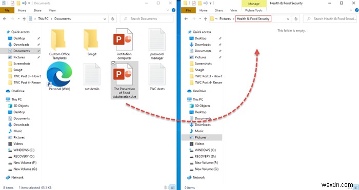 Windows 11/10でファイルとフォルダを移動する7つの方法