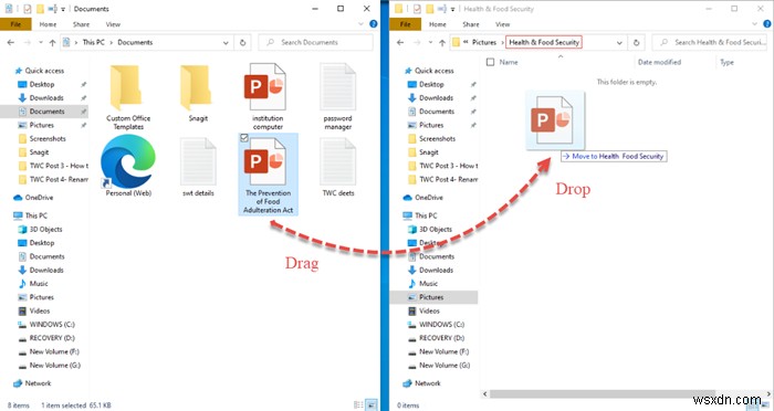 Windows 11/10でファイルとフォルダを移動する7つの方法