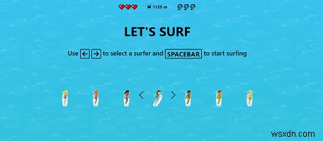 Microsoft Edgeの隠し要素「サーフゲーム」の遊び方と3つのモードを解説