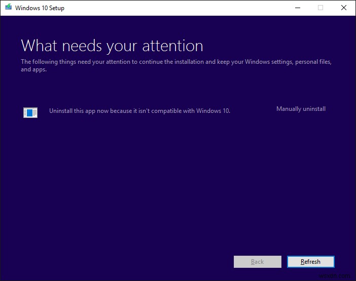 「このアプリはWindows 11/10と互換性がないため、今すぐアンインストールしてください」エラーの解決方法