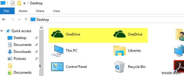 Windows 11/10のエクスプローラーでOneDriveフォルダーアイコンが重複表示される場合の対処法