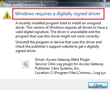 Windowsで「デジタル署名されたドライバーが必要です」エラーが出たときの対処法