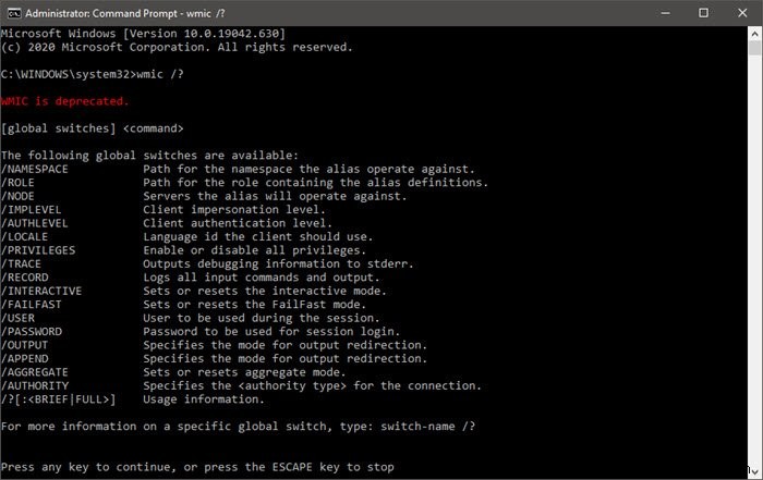 Windows 11/10のWMIコマンド(WMIC)活用ガイド|使い方とエイリアス一覧