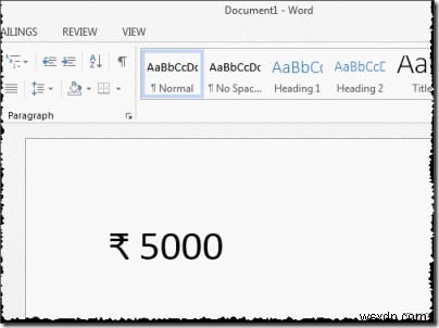 インドルピー通貨記号(₹)の入力方法:Windows 11/10でキーボードショートカットを使う