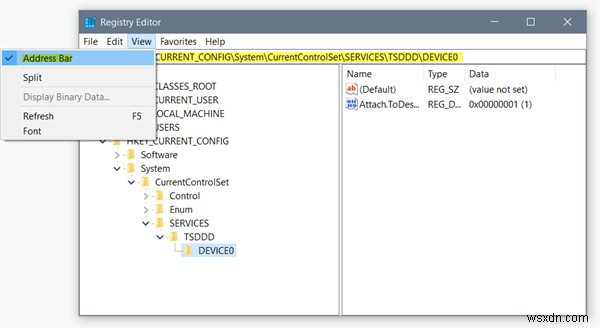 Windows 11/10のレジストリエディタ：アドレスバーで任意のキーへ直接ジャンプ＆フォントを変更する方法