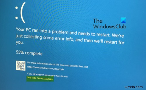 Windows 10でCACHE_MANAGERブルースクリーンエラー(0x34)を修正する方法