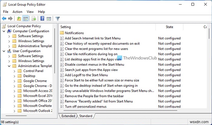 ローカルグループポリシーエディターでWindows 11/10を微調整する方法