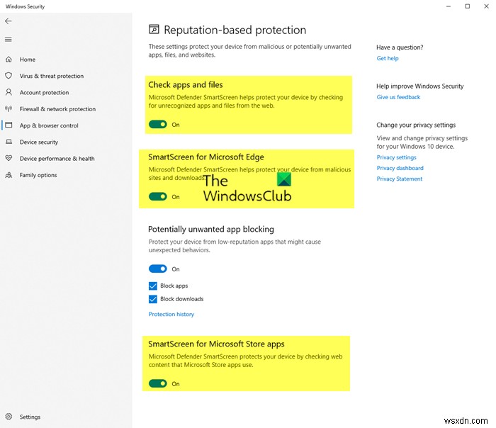 Windows 11/10でSmartScreenフィルターを有効化・無効化する方法（UI・グループポリシー・レジストリ対応）