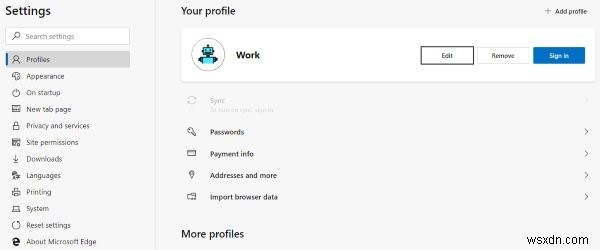 Microsoft Edgeブラウザで複数のプロファイルを作成・管理する方法