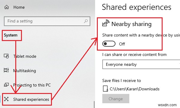 Windows 11/10で「近くの共有」が機能しないときの対処法