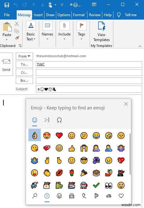 メールの件名や本文に絵文字・記号を挿入する方法【Windows編】