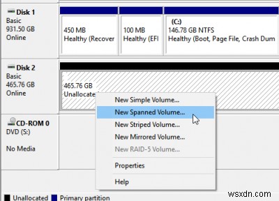 【Windows 11/10】2台のハードドライブを1つにまとめて大容量ストレージ化する方法
