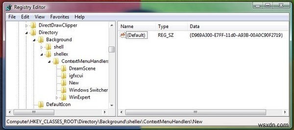 Windowsファイルエクスプローラーの右クリック「新規」メニューが消えたときの復元方法