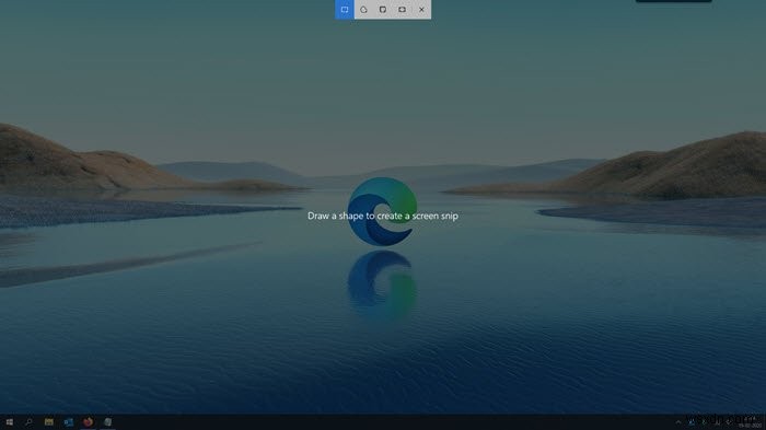Windows 10でWin + Shift + Sキーを使ってスクリーンショットを撮影する方法