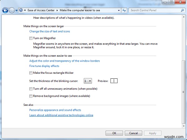 Windows 11/10/8/7で点滅するマウスカーソルを太くして見やすくする方法