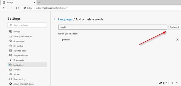 Microsoft Edgeで特定の言語のスペルチェックを有効・無効にする方法