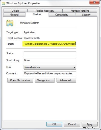 Windows 10のエクスプローラー・タスクバーショートカットでお気に入りフォルダーを開く方法