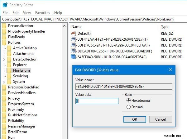 【Windows 10】デスクトップアイコン設定でごみ箱がグレー表示になる原因と対処法