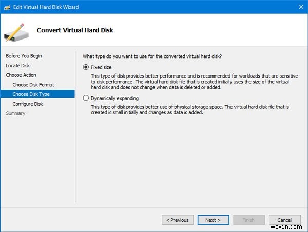 Hyper-VマネージャーでVHDをVHDXに変換する方法【Windows 10対応】