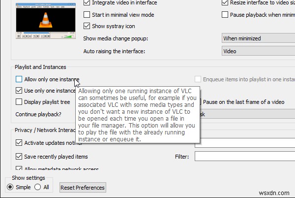 Windows 10のVLCプレーヤーで複数の動画を同時に再生する方法